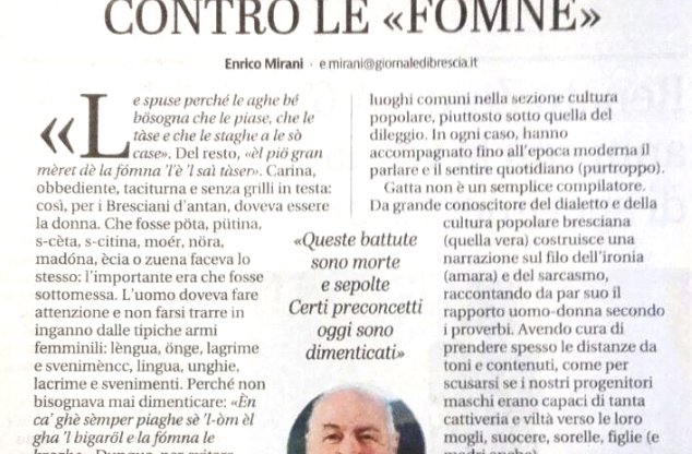 Quei maschi bresciani contro le «Fómne»