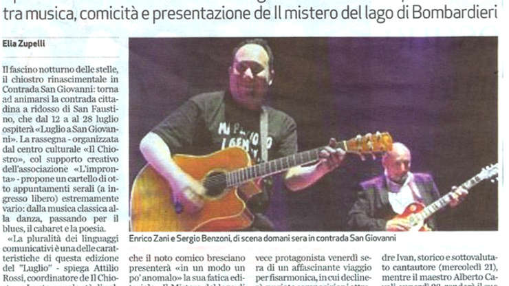 Musica, cabaret e poesia per le sere di luglio nei Chiostri